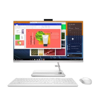 LENOVO AiO računalo IdeaCentre AIO 3 27ALC6 / AMD Ryzen 5 7430U, 27", 1920 x 1080, 16 GB RAM, 512 GB SSD NVMe, Windows 11 Home, bijela (obnovljen)